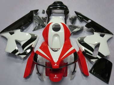 Honda CBR600RR Motorrad Verkleidung 2003-2004 - Weiss Rot Glanzendes Schwarz OEM Stil