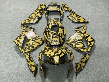 Honda CBR600RR Motorrad Verkleidung 2003-2004 - Gelb Schwarz Camouflage