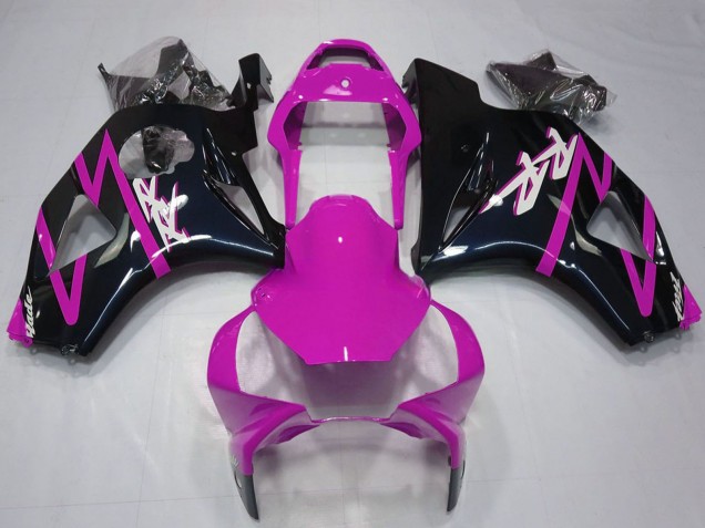 Honda CBR954RR Motorrad Verkleidung 2002-2003 - Rosa Glanzendes Schwarz