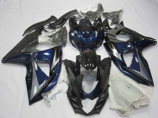 Suzuki GSXR 1000 Motorrad Verkleidung 2009-2016 - Blau Silber Schwarz