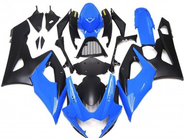 Suzuki GSXR 1000 Motorrad Verkleidung 2005-2006 - Blau Matt Schwarz Gelb