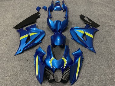 Suzuki GSXR 1000 Motorrad Verkleidung 2017-2024 - Blau Gelb Stil