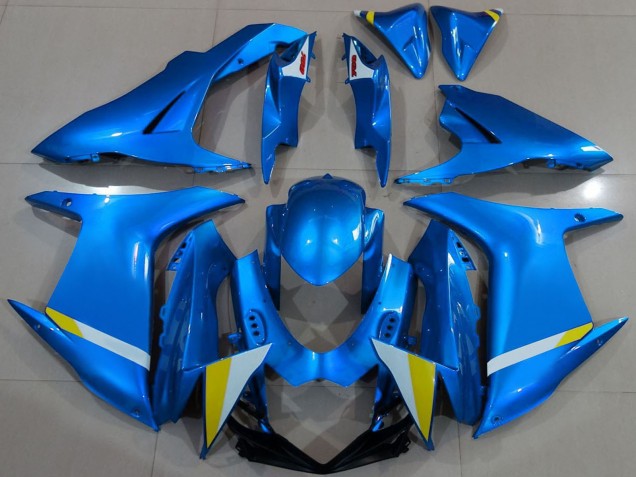 Suzuki GSXR 600 / GSXR 750 Motorrad Verkleidung 2011-2024 - Blau Weiss Gelb