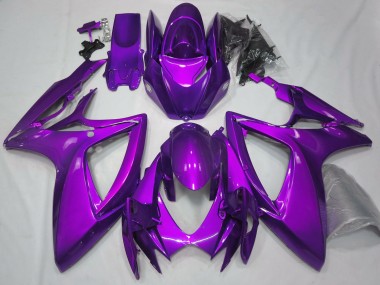Suzuki GSXR 600 / GSXR 750 Motorrad Verkleidung 2006-2007 - Schlichtes Glanzendes Lila