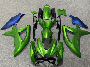 Suzuki GSXR 600 / GSXR 750 Motorrad Verkleidung 2008-2010 - Grun Blau