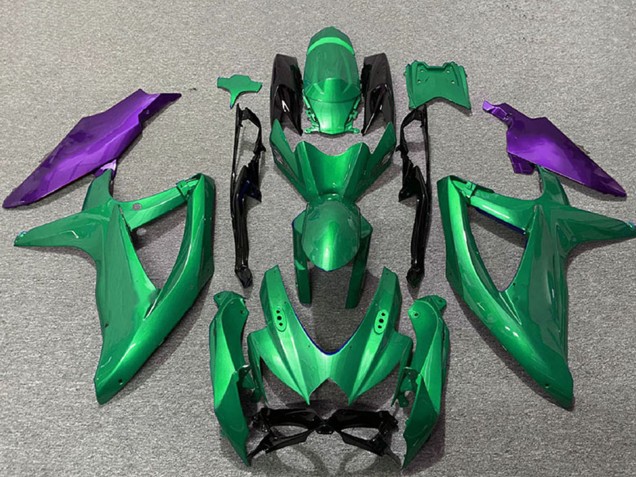 Suzuki GSXR 600 / GSXR 750 Motorrad Verkleidung 2008-2010 - Grun Lila