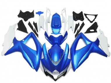 Suzuki GSXR 600 / GSXR 750 Motorrad Verkleidung 2008-2010 - Weiss Hellblau