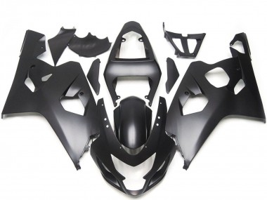Suzuki GSXR 600 / GSXR 750 Motorrad Verkleidung 2004-2005 - Matt Schwarz Stil