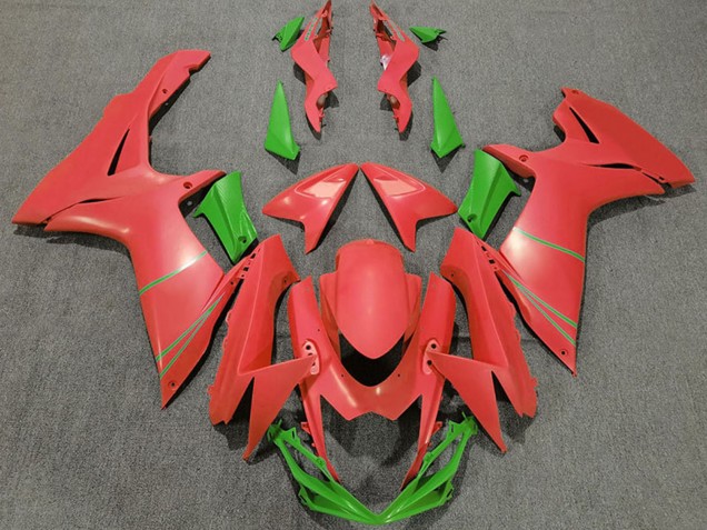 Suzuki GSXR 600 / GSXR 750 Motorrad Verkleidung 2011-2024 - Grapefruit Rot Grun