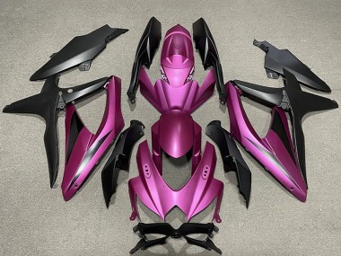 Suzuki GSXR 600 / GSXR 750 Motorrad Verkleidung 2008-2010 - Lila Matt Schwarz