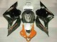 Honda CBR600RR Motorrad Verkleidung 2009-2012 - Weiss Orange Glanzendes Schwarz