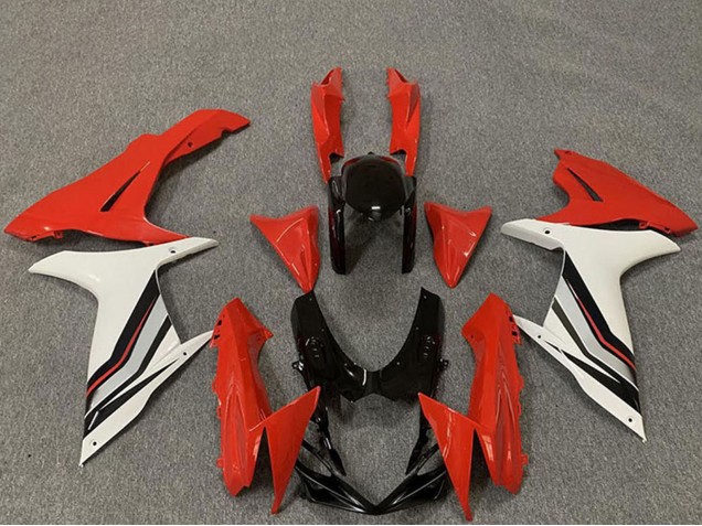 Suzuki GSXR 600 / GSXR 750 Motorrad Verkleidung 2011-2024 - Rot Weiss Schwarz