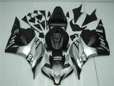 Honda CBR600RR Motorrad Verkleidung 2009-2012 - Silber Matt Schwarz Repsol