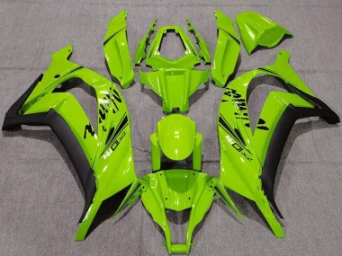 Kawasaki ZX10R Motorrad Verkleidung 2011-2015 - Grun Matt Schwarz