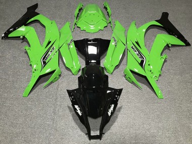 Kawasaki ZX10R Motorrad Verkleidung 2011-2015 - Grun Glanzendes Schwarz