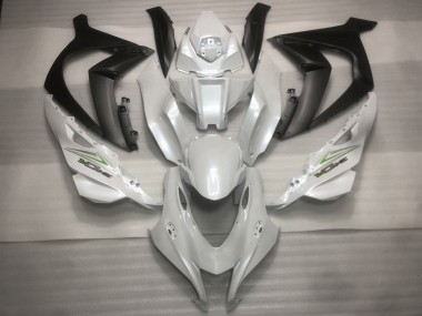 Kawasaki ZX10R Motorrad Verkleidung 2016-2020 - Perl Weiss Schwarz Grun