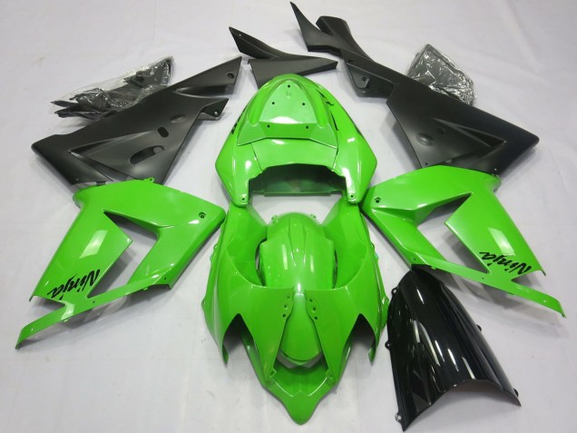Kawasaki ZX10R Motorrad Verkleidung 2004-2005 - Total Grun