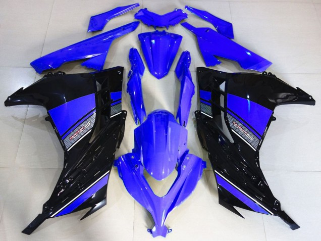 Kawasaki Ninja 300 Motorrad Verkleidung 2013-2024 - Blau Schwarz
