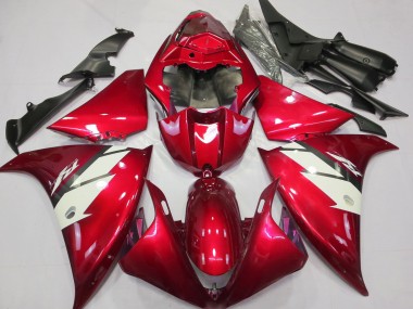 Yamaha R1 Motorrad Verkleidung 2012-2014 - Rot Weiss