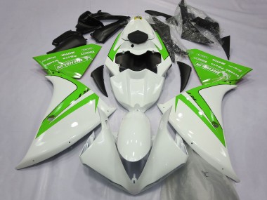 Yamaha R1 Motorrad Verkleidung 2012-2014 - Weiss Grun