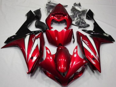 Yamaha R1 Motorrad Verkleidung 2007-2008 - Rot Weiss Schwarz