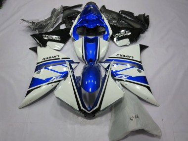 Yamaha R1 Motorrad Verkleidung 2012-2014 - Weiss Blau Schwarz Layerd Semakin Didepan