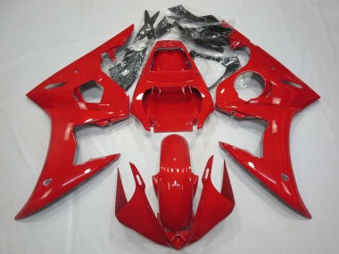 Yamaha R6 Motorrad Verkleidung 2003-2004 - Glanzendes Rot
