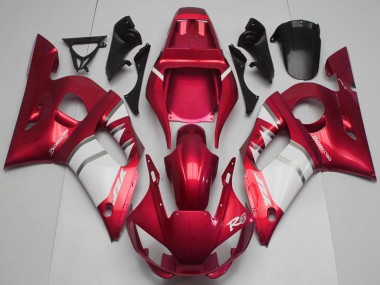 Yamaha R6 Motorrad Verkleidung 1998-2002 - Rot Weiss