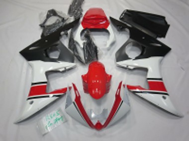 Yamaha R6 Motorrad Verkleidung 2005 - Weiss Rot Schwarz