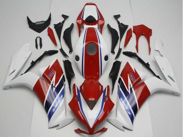 Honda CBR1000RR Motorrad Verkleidung 2012-2016 - Weiss Rot Blau