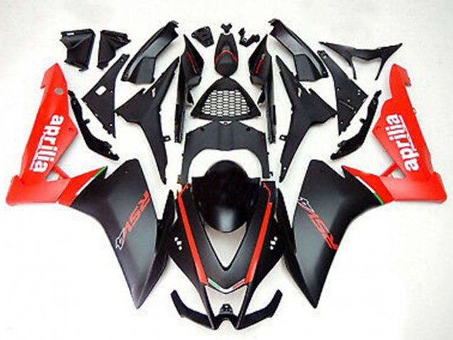 Aprilia RS4 125 Motorrad Verkleidung 2012-2018 - Rot Matt Schwarz
