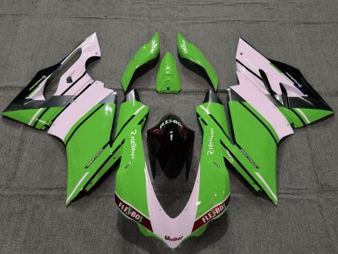 Ducati 959 1299 Motorrad Verkleidung 2015-2020 - Weiss Grun Glanzendes Schwarz Unibat Flex-Box OEM Stil