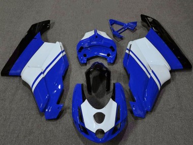 Ducati 749 999 Motorrad Verkleidung 2003-2004 - Weiss Blau Glanzendes Schwarz