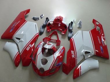 Ducati 749 999 Motorrad Verkleidung 2003-2004 - Weiss Rot Air Generali Tim