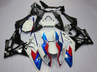 BMW S1000RR Motorrad Verkleidung 2009-2014 - Weiss Rot Blau Glanzendes Schwarz Castrol OEM Stil