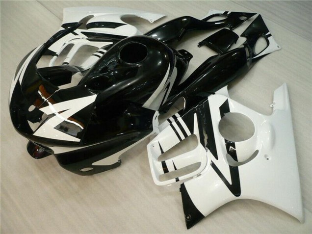 Honda CBR600 F3 Motorrad Verkleidung 1995-1996 - Weiss Glanzendes Schwarz