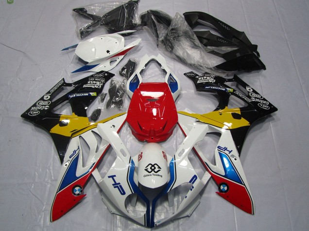 BMW S1000RR Motorrad Verkleidung 2009-2014 - Weiss Gelb Rot Schwarz Blau HP