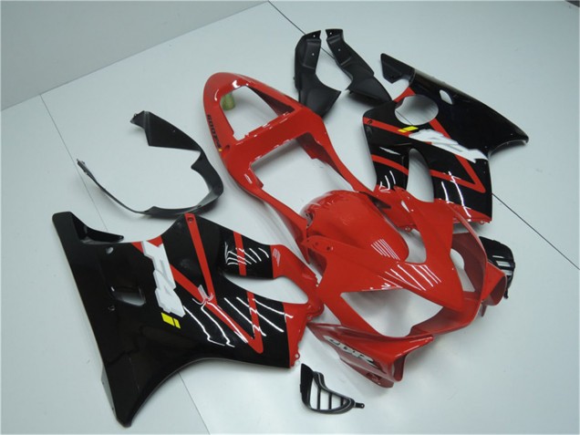 Honda CBR600 F4i Motorrad Verkleidung 2001-2003 - Rot Glanzendes Schwarz