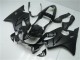 Honda CBR600 F4i Motorrad Verkleidung 2001-2003 - Glanzendes Schwarz Matt Schwarz