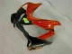 Honda CBR600 F4i Motorrad Verkleidung 2001-2003 - Gelb Orange Glanzendes Schwarz Rossi 46