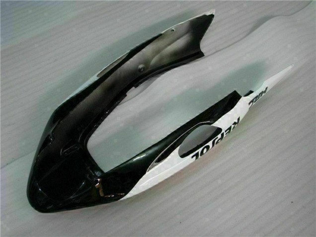 Honda CBR1100XX Blackbird Motorrad Verkleidung 1996-2007 - Weiss Glanzendes Schwarz Repsol