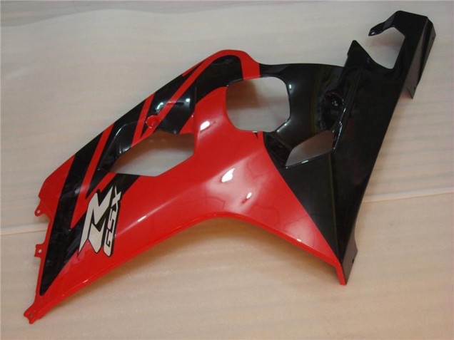 Suzuki GSXR 600/750 Motorrad Verkleidung 2004-2005 - Rot Schwarz