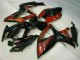 Suzuki GSXR 600/750 Motorrad Verkleidung 2006-2007 - Glanzendes Schwarz Rot