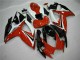 Suzuki GSXR 600/750 Motorrad Verkleidung 2006-2007 - Weiss Rot Glanzendes Schwarz Streifen