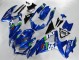 Suzuki GSXR 600/750 Motorrad Verkleidung 2008-2010 - Blau Weiss Grun Schwarz