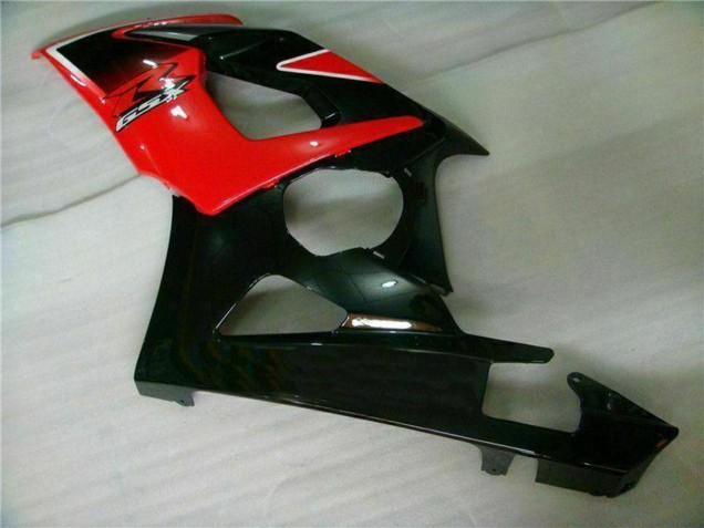Suzuki GSXR 1000 Motorrad Verkleidung 2005-2006 - Rot Glanzendes Schwarz Matt Schwarz