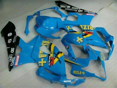 Suzuki GSXR 1000 Motorrad Verkleidung 2005-2006 - Blau Gold Schwarz Rizla