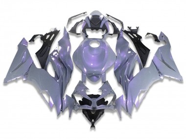 Kawasaki ZX6R Motorrad Verkleidung 2019-2022 - Chameleon Grau Dazz Perl Lila