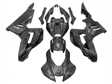 Honda CBR1000RR-R Motorrad Verkleidung 2020-2023 - Schwarz Geschmiedet Carbonfaser