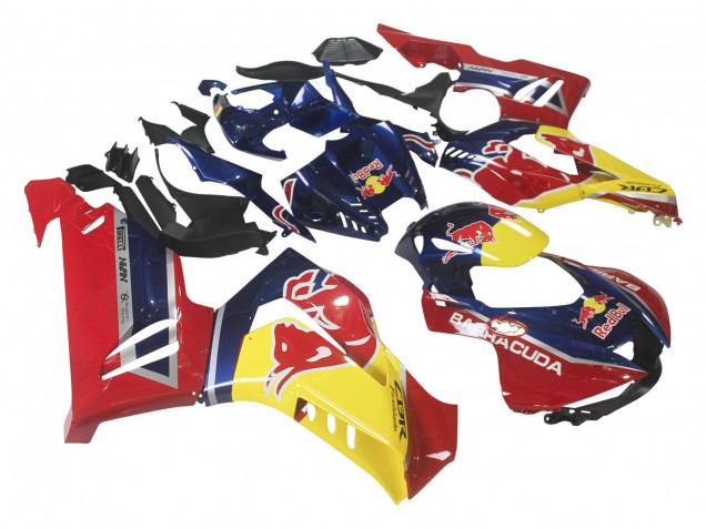 Honda CBR1000RR-R Motorrad Verkleidung 2020-2023 - Blau Gelb Red Bull